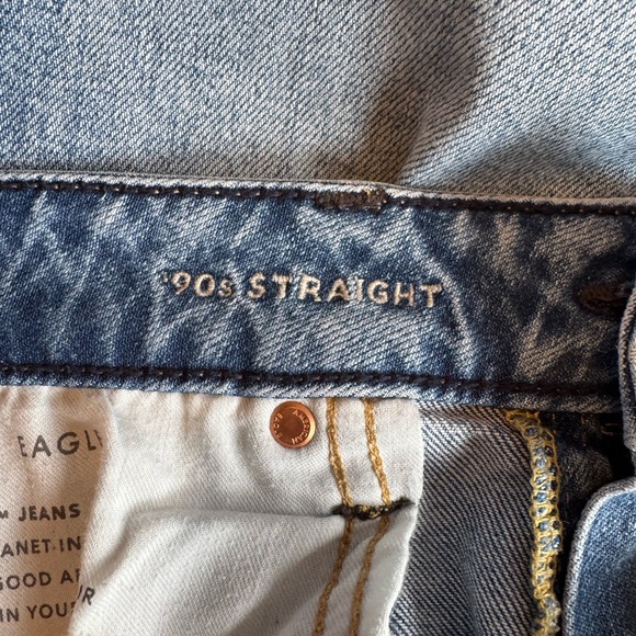 American Eagle Outfitters Men's Straight Jeans - Blue - Picture 7 of 8